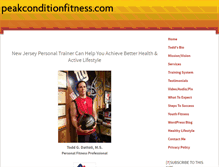 Tablet Screenshot of peakconditionfitness.com